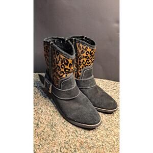 Kelsi Dagger Tempest Women's Ankle Cowboy Buckle Leopard Printed Boots